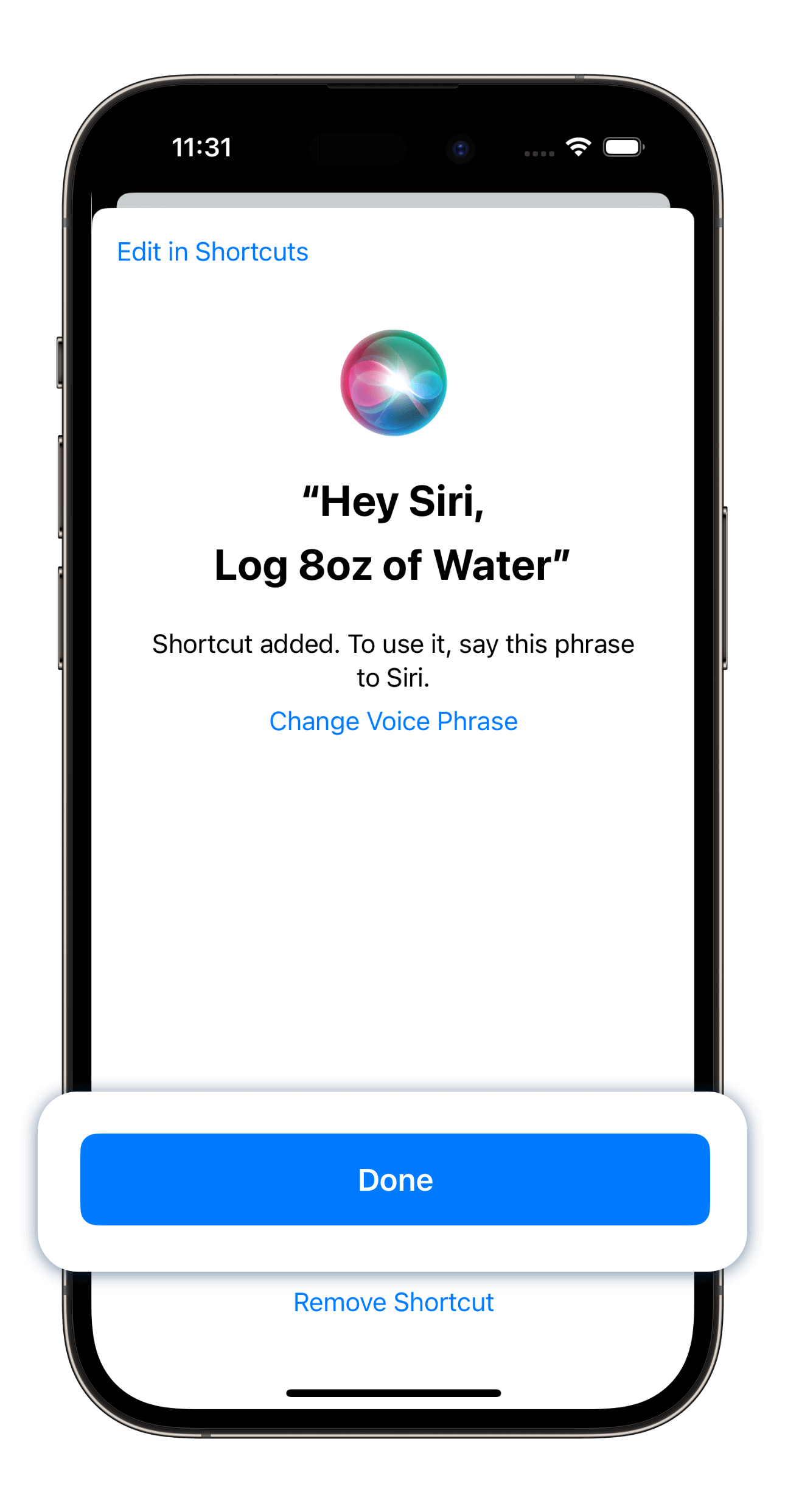 Siri Shortcuts and WaterMinder – Funn Media Support